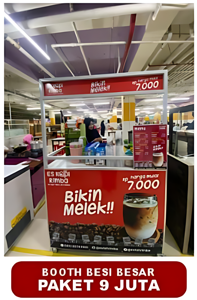 Booth kemitraan Thai Tea dan Es Matcha paket 9 juta untuk usaha minuman dingin